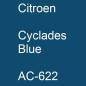 Preview: Citroen, Cyclades Blue, AC-622.